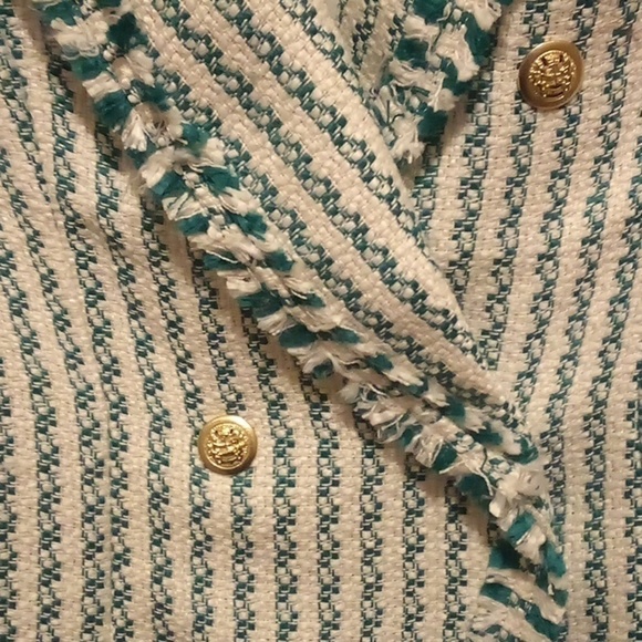 NWOT - G By Giuliana Green & White Women's Business Blazer - Size Small - Picture 2 of 6